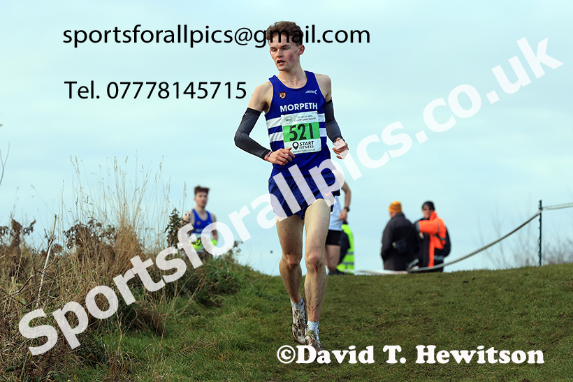 Mens under-20s 2024 NECAA Cross Country Champs., Temple Park, South Shields. Photo: David T. Hewitson/Sports for All Pics